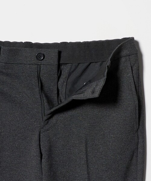 green label relaxing（グリーンレーベルリラクシング）の「エブリット TRPU ジャカード ジャージー スタンダード イージー スラックス -ウォッシャブル・ストレッチ-（スラックス・メンズ・ダークグレー/ネイビー/ダークブラウン・S/L/XL/M）」の14枚目の写真