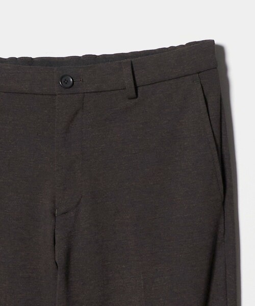 green label relaxing（グリーンレーベルリラクシング）の「エブリット TRPU ジャカード ジャージー スタンダード イージー スラックス -ウォッシャブル・ストレッチ-（スラックス・メンズ・ダークグレー/ネイビー/ダークブラウン・S/L/XL/M）」の6枚目の写真