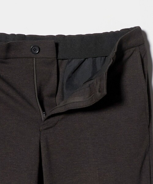 green label relaxing（グリーンレーベルリラクシング）の「エブリット TRPU ジャカード ジャージー スタンダード イージー スラックス -ウォッシャブル・ストレッチ-（スラックス・メンズ・ダークグレー/ネイビー/ダークブラウン・S/L/XL/M）」の7枚目の写真