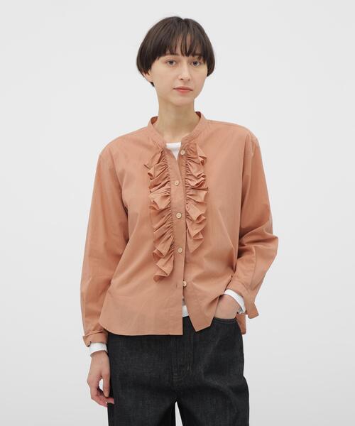セール】WASHED COTTON SHIRT（シャツ/ブラウス）｜MARGARET HOWELL