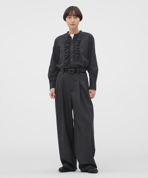 MARGARET HOWELL（マーガレットハウエル）の「WASHED COTTON SHIRT（シャツ/ブラウス・レディース・ピンク系その他2/グレー系その他3・2/1）」の11枚目の写真