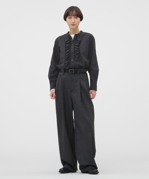 MARGARET HOWELL（マーガレットハウエル）の「WASHED COTTON SHIRT（シャツ/ブラウス・レディース・ピンク系その他2/グレー系その他3・2/1）」の3枚目の写真