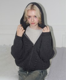 IMARI（イマリ）の「【 IMARI / イマリ 】 ローゲージ ニット パーカー #（パーカー）」