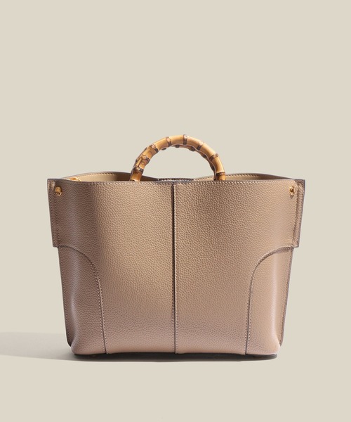 ROPE'(ロペ)の「【E'POR】BAMBOO BAG Medium/軽量・通勤・26SS(ハンドバッグ・レディース・オフホワイト/ベージュ系その他2/ブラック系その他2・FREE)」の16枚目の写真