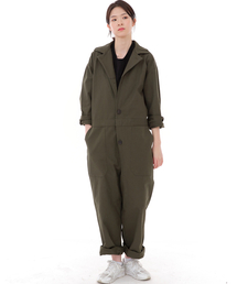SAINTCREW（セントクルー）の「オーバーラウンドファティーグジャンプスーツ OF-501 カーキ（つなぎ/オールインワン・メンズ）」