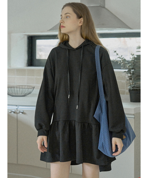 AVANT-G(アバン)の「Dot Pattern Eco Bag - BLUE(エコバッグ/サブバッグ・レディース・チャコールグレー/ベージュ/ブルー・FREE)」の5枚目の写真