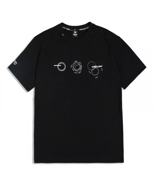 CORALIAN(コラリアン)の「ランオフサークルメッシュ綿半袖Tシャツブラック(Tシャツ/カットソー・メンズ・その他・S/M/L/2XL/XL/4XL/5XL/XS)」の3枚目の写真
