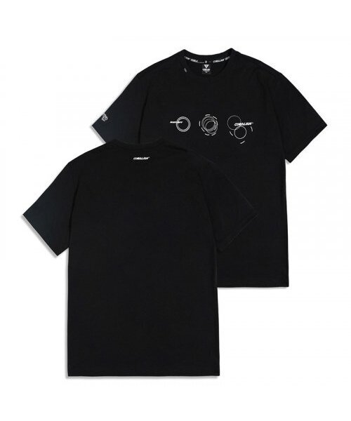 CORALIAN(コラリアン)の「ランオフサークルメッシュ綿半袖Tシャツブラック(Tシャツ/カットソー・メンズ・その他・S/M/L/2XL/XL/4XL/5XL/XS)」の5枚目の写真