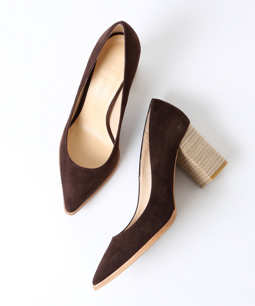 Abahouse Devinette(ドゥヴィネット)の「スウェードプレーンパンプス【GINGER 2016年11月号 P.100掲載】(パンプス・レディース・ブラウン/ネイビー・38/36/37/35/39)」の2枚目の写真