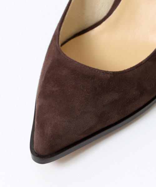 Abahouse Devinette(ドゥヴィネット)の「スウェードプレーンパンプス【GINGER 2016年11月号 P.100掲載】(パンプス・レディース・ブラウン/ネイビー・38/36/37/35/39)」の10枚目の写真