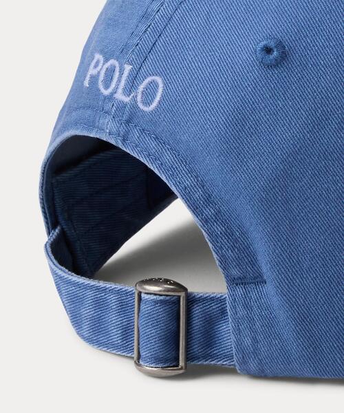POLO RALPH LAUREN(ポロ ラルフ ローレン)の「コットン チノ ボール キャップ(キャップ・メンズ・ブルー・ONE)」の4枚目の写真