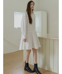AVANT-G（アバン）の「Shirt Flare Midi Dress - IVORY（ワンピース）」