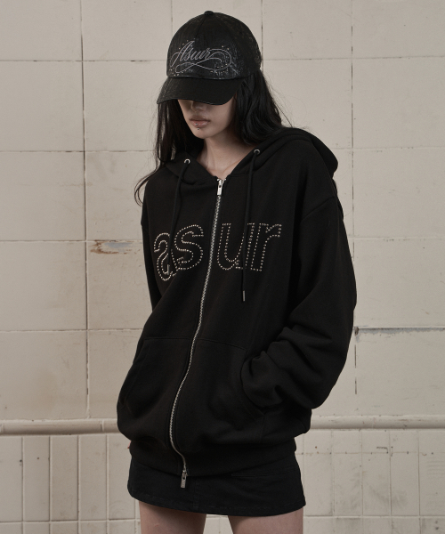 as you are(アズユーアー)の「AU ホットフィックス フードジップアップ ブラック(パーカー・レディース・その他・SMALL/MEDIUM)」の2枚目の写真