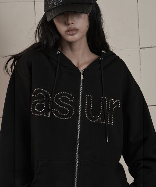 as you are(アズユーアー)の「AU ホットフィックス フードジップアップ ブラック(パーカー・レディース・その他・SMALL/MEDIUM)」の3枚目の写真