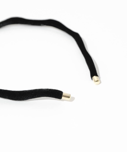 flower(フラワー)の「ニュアンスベロアカチューシャ(カチューシャ・レディース・ブラック/ブラウン・FREE)」の5枚目の写真