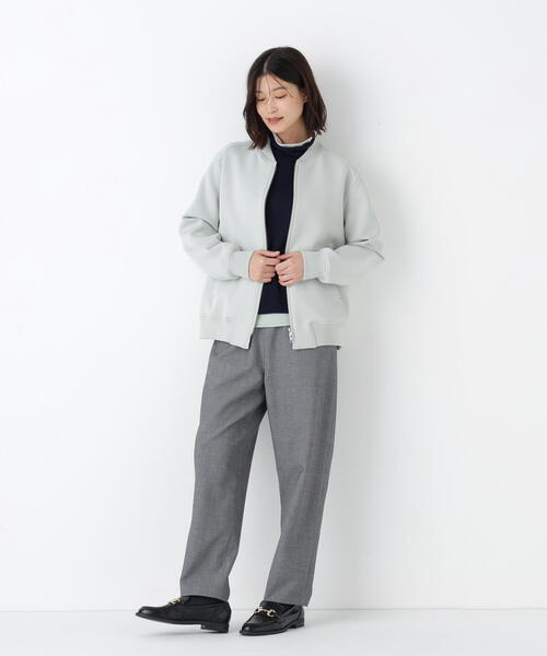 human woman（ヒューマンウーマン）の「◆【ストレッチ素材】2wayストレッチテーパードパンツ（その他パンツ・レディース・グレー/ネイビー・MEDIUM/SMALL）」の18枚目の写真