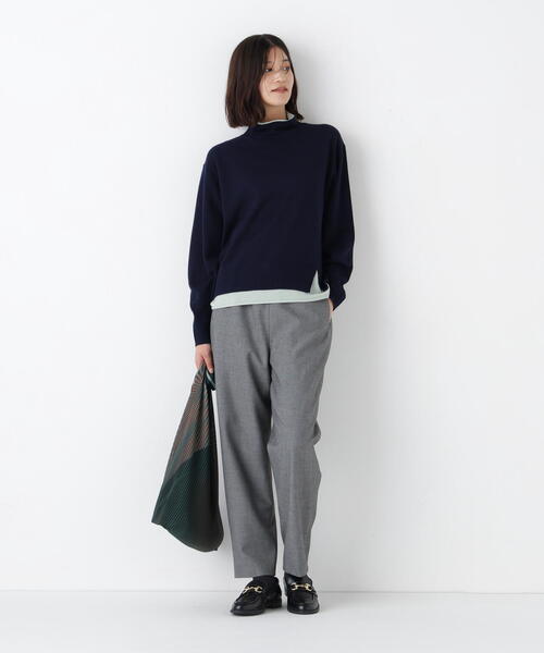 human woman（ヒューマンウーマン）の「◆【ストレッチ素材】2wayストレッチテーパードパンツ（その他パンツ・レディース・グレー/ネイビー・MEDIUM/SMALL）」の17枚目の写真