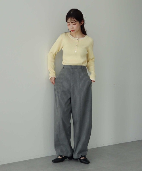 earth music&ecology(アースミュージックアンドエコロジー)の「【2026SS】バルーンパンツ(その他パンツ・レディース・ホワイト系その他2/ブラック/グレー系その他2/ブルー系その他4・S/M)」の16枚目の写真