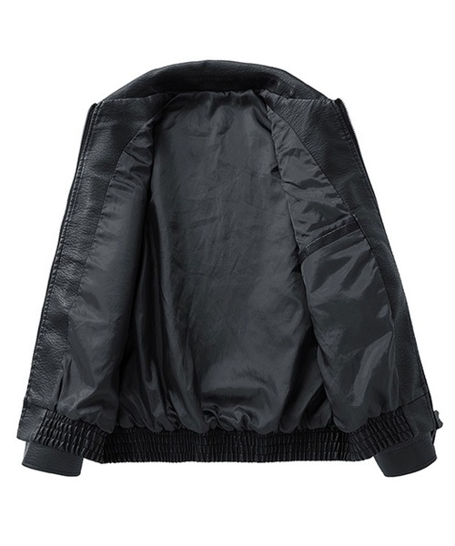 CALIFORNIA OUTFITTERS(カリフォルニア アウトフィッターズ)の「12A11-SZ BIGポケット PUレザー ジップアップ ブルゾン(ブルゾン・メンズ・ブラック/ブラウン・M/XL/L)」の9枚目の写真