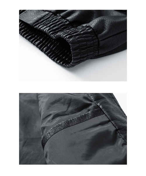 CALIFORNIA OUTFITTERS(カリフォルニア アウトフィッターズ)の「12A11-SZ BIGポケット PUレザー ジップアップ ブルゾン(ブルゾン・メンズ・ブラック/ブラウン・M/XL/L)」の6枚目の写真