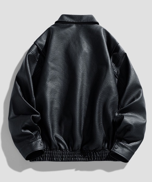 CALIFORNIA OUTFITTERS(カリフォルニア アウトフィッターズ)の「12A11-SZ BIGポケット PUレザー ジップアップ ブルゾン(ブルゾン・メンズ・ブラック/ブラウン・M/XL/L)」の7枚目の写真