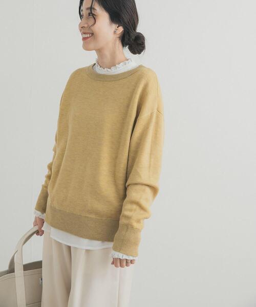 URBAN RESEARCH DOORS(アーバンリサーチドアーズ)の「ピンタックフリルスタンドカラーブラウス(シャツ/ブラウス・レディース・ストライプ/オフホワイト/ブラック・FREE)」の8枚目の写真