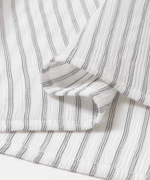 URBAN RESEARCH DOORS(アーバンリサーチドアーズ)の「ピンタックフリルスタンドカラーブラウス(シャツ/ブラウス・レディース・ストライプ/オフホワイト/ブラック・FREE)」の22枚目の写真