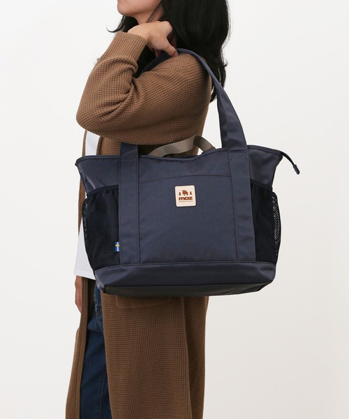 moz(モズ)の「moz トートバッグ ZZOK-08(トートバッグ・レディース・グレイッシュベージュ/ブラック/グレー系/インディゴブルー・FREE)」の4枚目の写真