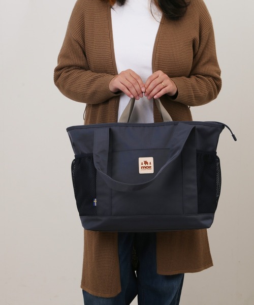 moz(モズ)の「moz トートバッグ ZZOK-08(トートバッグ・レディース・グレイッシュベージュ/ブラック/グレー系/インディゴブルー・FREE)」の8枚目の写真