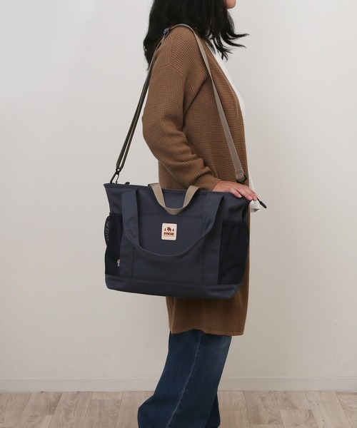 moz(モズ)の「moz トートバッグ ZZOK-08(トートバッグ・レディース・グレイッシュベージュ/ブラック/グレー系/インディゴブルー・FREE)」の9枚目の写真