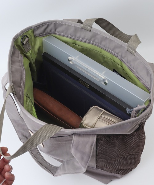 moz(モズ)の「moz トートバッグ ZZOK-08(トートバッグ・レディース・グレイッシュベージュ/ブラック/グレー系/インディゴブルー・FREE)」の12枚目の写真