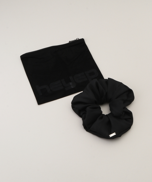 IENA(イエナ)の「HEYEP/ヘイップ Basic Scrunchie シュシュ HP0524(シュシュ・レディース・ブラック/ホワイト・FREE)」の6枚目の写真
