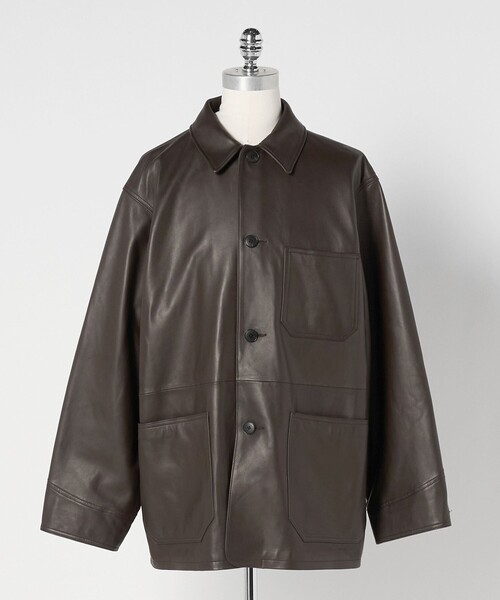 別注】＜UNITED ARROWS × LOEFF＞ラムレザー カバーオール ジャケット