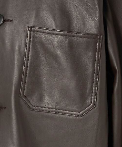 別注】＜UNITED ARROWS × LOEFF＞ラムレザー カバーオール ジャケット