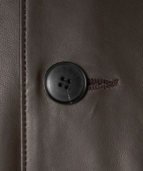 LOEFF(ロエフ)の「【別注】<UNITED ARROWS × LOEFF>ラムレザー カバーオール ジャケット MENS(その他アウター・メンズ・ブラック/ダークブラウン・L/M/S)」の12枚目の写真