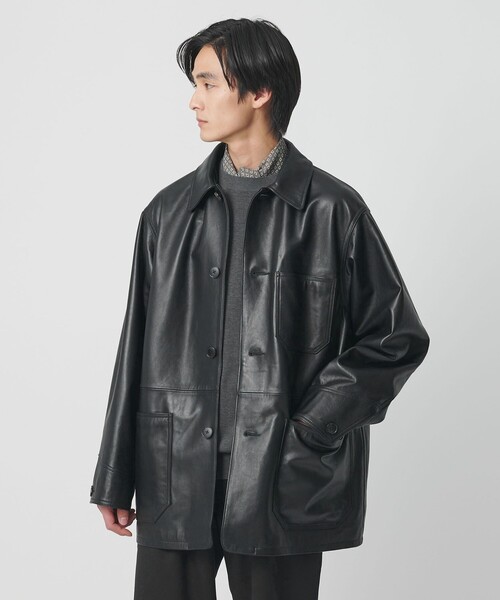 別注】＜UNITED ARROWS × LOEFF＞ラムレザー カバーオール ジャケット