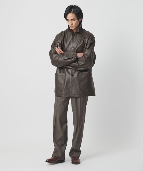 別注】＜UNITED ARROWS × LOEFF＞ラムレザー カバーオール ジャケット