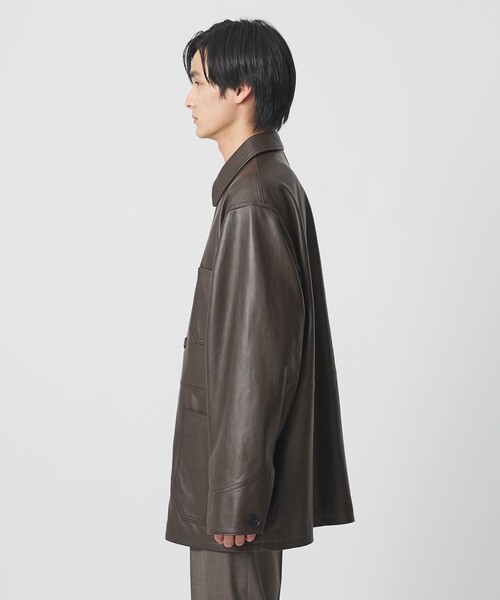 別注】＜UNITED ARROWS × LOEFF＞ラムレザー カバーオール ジャケット