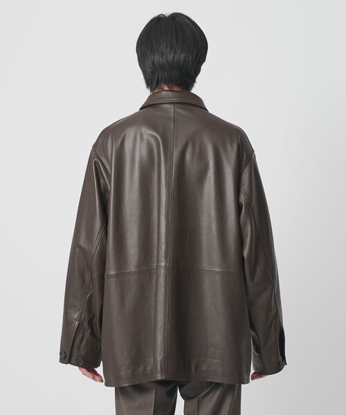 別注】＜UNITED ARROWS × LOEFF＞ラムレザー カバーオール ジャケット