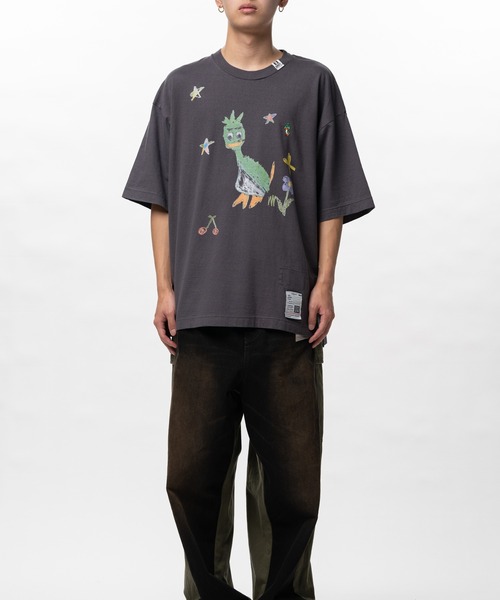 Maison MIHARA YASUHIRO（メゾンミハラヤスヒロ）の「Leon Doodle Printed T-shirt（Tシャツ/カットソー・メンズ・ホワイト/ブラック・48/46/44）」の9枚目の写真