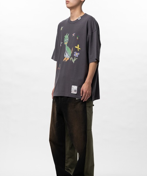 Maison MIHARA YASUHIRO（メゾンミハラヤスヒロ）の「Leon Doodle Printed T-shirt（Tシャツ/カットソー・メンズ・ホワイト/ブラック・48/46/44）」の10枚目の写真