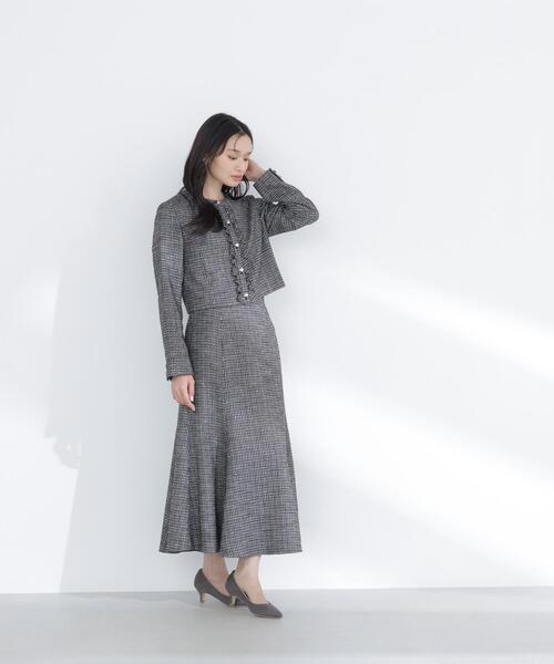 NATURAL BEAUTY BASIC(ナチュラルビューティーベーシック)の「◇スプリングツイード SETUP ジャケット(その他アウター・レディース・ブラック系その他/ベージュ系その他・MEDIUM/SMALL)」の10枚目の写真