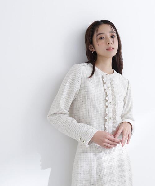 NATURAL BEAUTY BASIC(ナチュラルビューティーベーシック)の「◇スプリングツイード SETUP ジャケット(その他アウター・レディース・ブラック系その他/ベージュ系その他・MEDIUM/SMALL)」の18枚目の写真