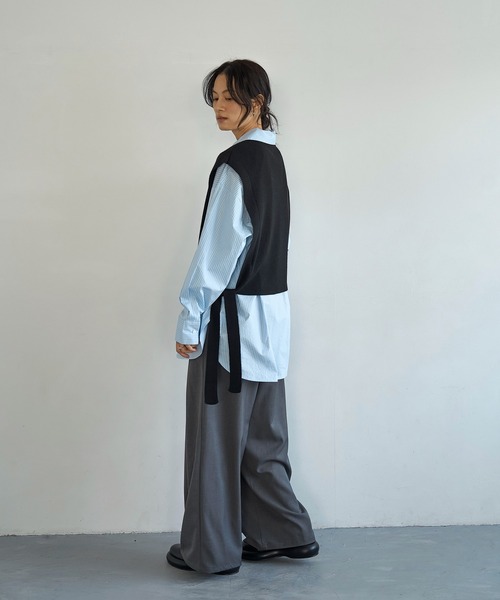 meilmada（メイルマダ）の「ストライプオーバーサイズシャツ（シャツ/ブラウス・レディース・サックスブルー/ピンク・FREE）」の19枚目の写真