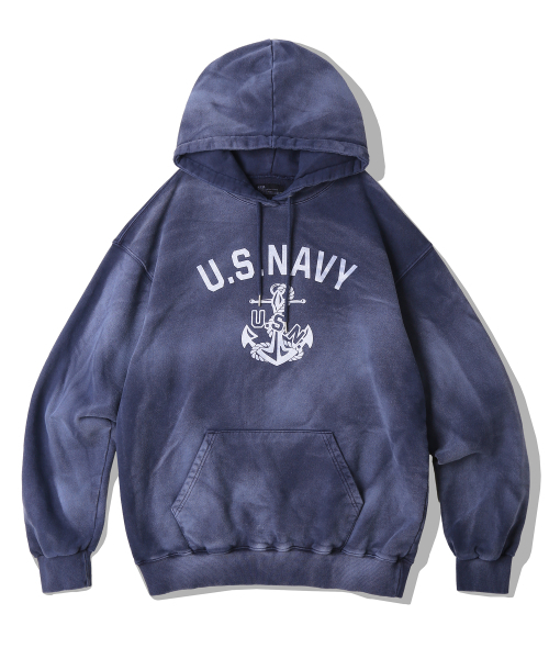 KND(ケイエヌディ)の「USN VTG ダイインフーディダスティネイビー(パーカー・メンズ・その他・1(M)/2(L))」の2枚目の写真