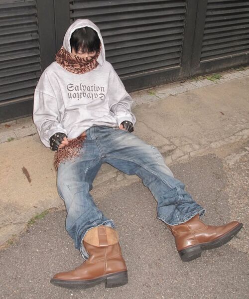 PHOS333(フォースサンサンサン)の「Stain Washed Hoodie(パーカー・メンズ・その他・MEDIUM/LARGE)」の5枚目の写真