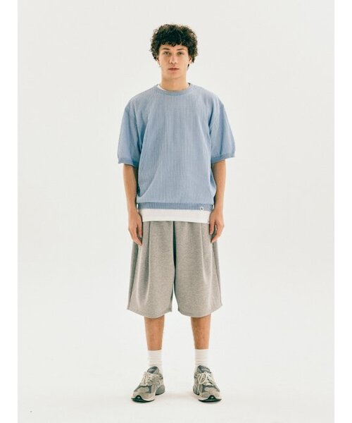 YALE(イェール)の「MESH CREWNECK KNIT SKY BLUE(Tシャツ/カットソー・レディース・その他・S/M/L/XL)」の6枚目の写真