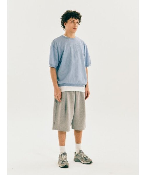 YALE(イェール)の「MESH CREWNECK KNIT SKY BLUE(Tシャツ/カットソー・レディース・その他・S/M/L/XL)」の7枚目の写真