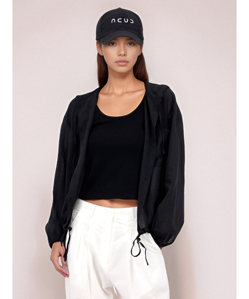 ACUD（アクド）の「Light Hoodie Shirt _Black（シャツ/ブラウス・レディース・ブラック・FREE）」の4枚目の写真