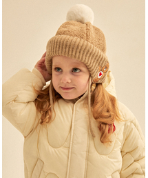 CAREBEARS（ケアベア）の「こんにちは テンター ハートベア ポンポン耳付き帽子（ハット）」